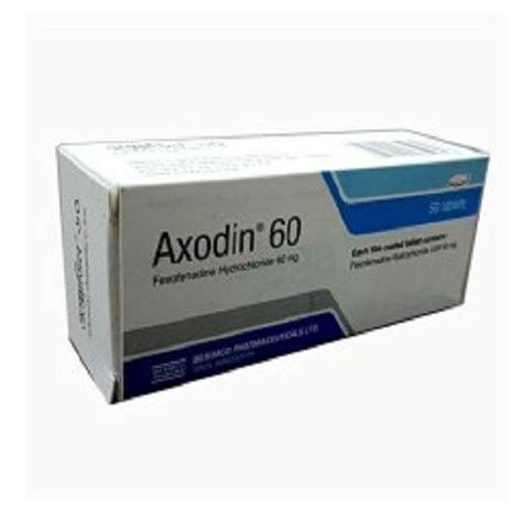 Axodin 60mg Tablet Arogga Online Pharmacy