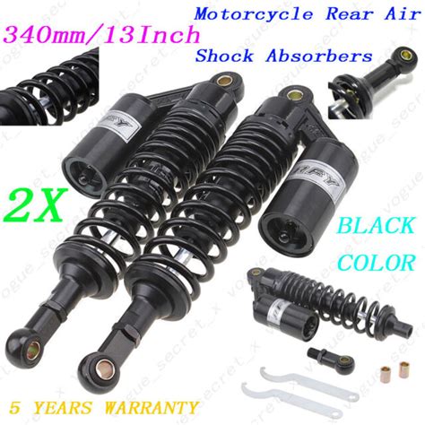 2X 340mm 13 Inch ATV Motorcycle Rear Air Shock Absorbers Suspension