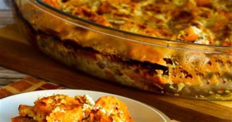 Kalyns Kitchen® Sweet Potato Gratin With Goat Cheese Parmesan And Thyme