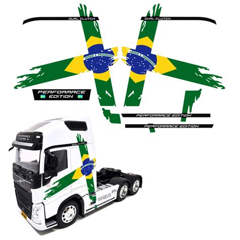 Kit Adesivos Miniatura 1 32 Volvo Fh Performance Brasil Sportinox