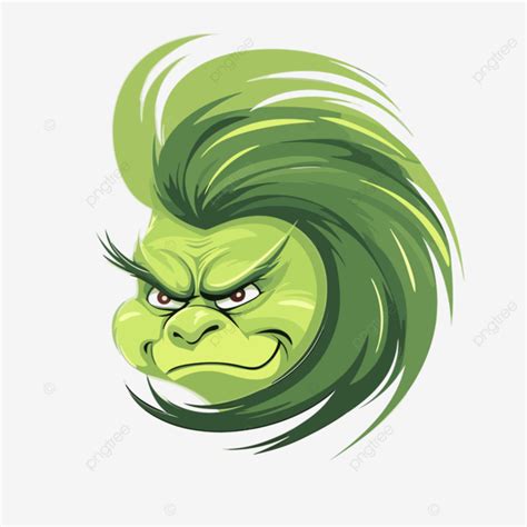 Cara De Grinch Vector Png Dibujos Sticker Clipart Grinch Es Un