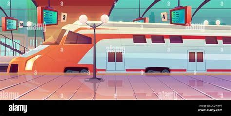 Simple Cartoon Train Station