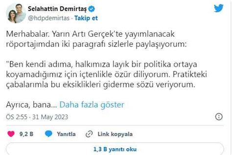 Selahattin Demirtaş siyaseti bıraktı Kartepe Şehir