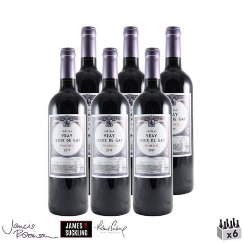 Château Vray Croix de Gay Rouge 2017 Lot de 6x75cl Vin Rouge de