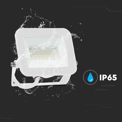 Projektor Led V Tac 20W Samsung Chip Pro S Biały Vt 44020 3000K 1620Lm