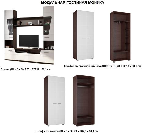 Шкаф с выдвижной штангой МОНИКА купить в Минске. Цена.