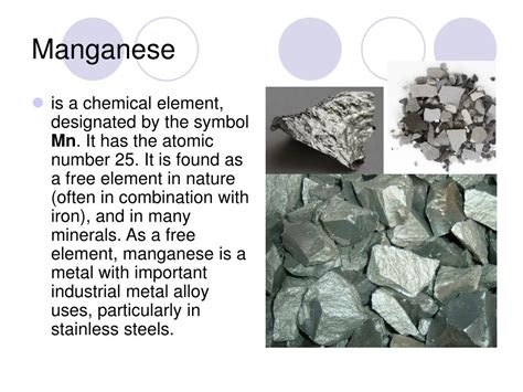 Ppt Manganese Powerpoint Presentation Free Download Id 4134407