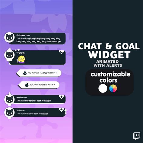 F U Customizable Chat Widget Cat Ghost White Cute Streamelements L