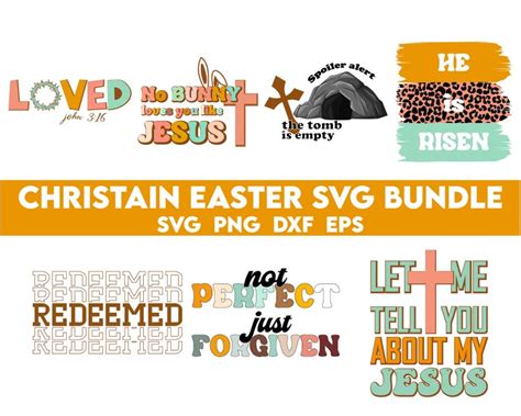 Christian Easter Svg Bundle Retro Svg He Risen Svg Bible Etsy