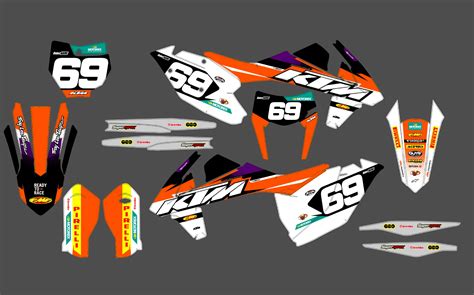 Kit déco KTM SX SXF 2016 2018 Factory Racing Boutique Kit Déco Moto