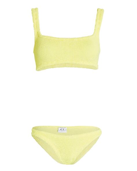 Hunza G Xandra Bikini Set Yellow Editorialist