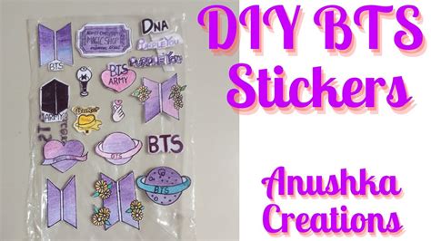 Diy Bts Stickers Bts Stickers Making Journal Stickers Making At Home