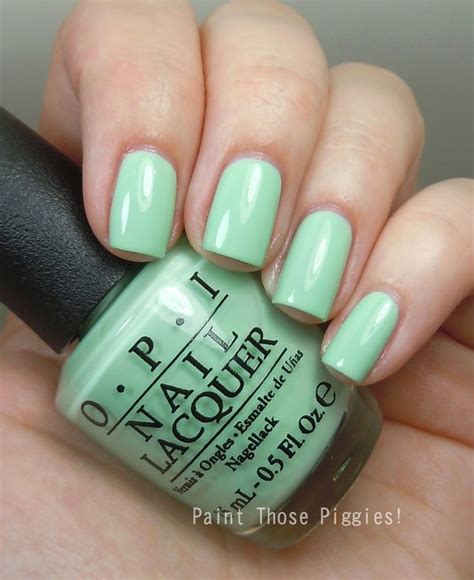 Opi Feel The Mo Heat Oes Green By Paint Those Piggies Fancy Nails