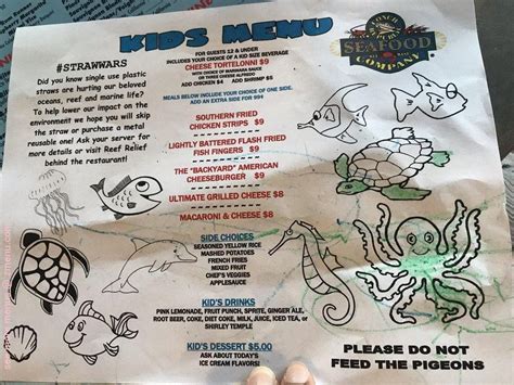 Menu At Conch Republic Seafood Company Key West