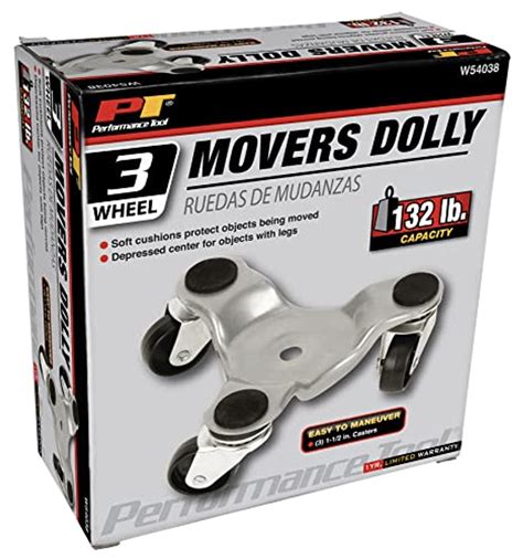 Performance Tool W54038 3 Wheel Moving Dolly Jb Tools