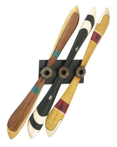 Vintage Plane Propellers Wall Decor - Globe Imports