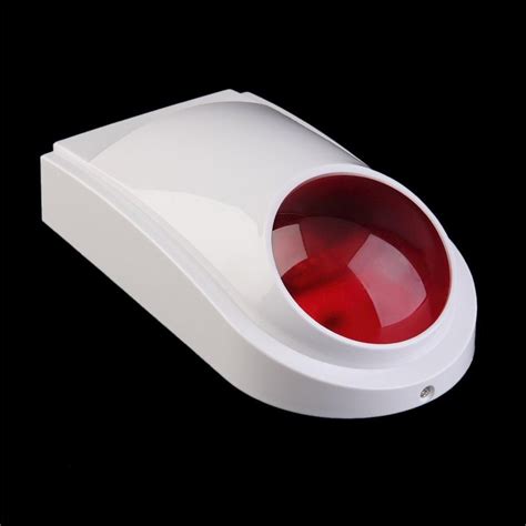 Wireless Flash Strobe Outdoor Waterproof Siren Red Grandado