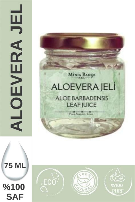 Minia Bahçe Bitki ve Sanat Atölyesi Aloe Vera Jel aloe Vera 75ml