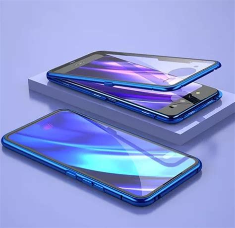 Capa Magnetica Samsung A Metal Vidro Lados Azul Mercadolivre