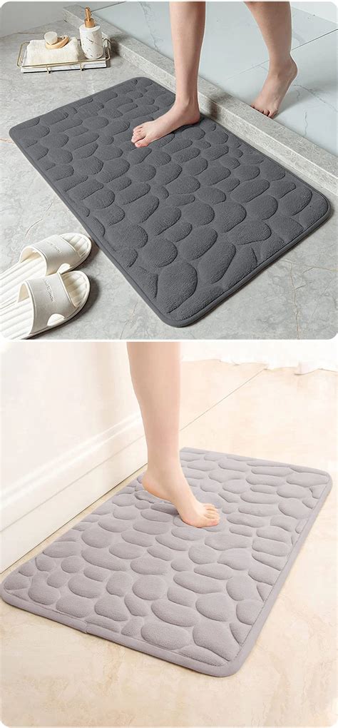 Hot Selling Soft Memory Foam Shower Bathroom Bath Floor Mat Rugs Quick ...