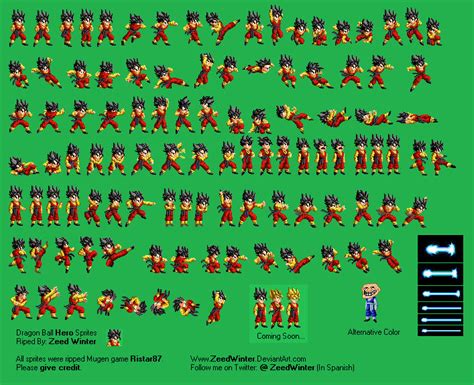 Dragon Ball Hero - Sprites by ZeedWinter on DeviantArt