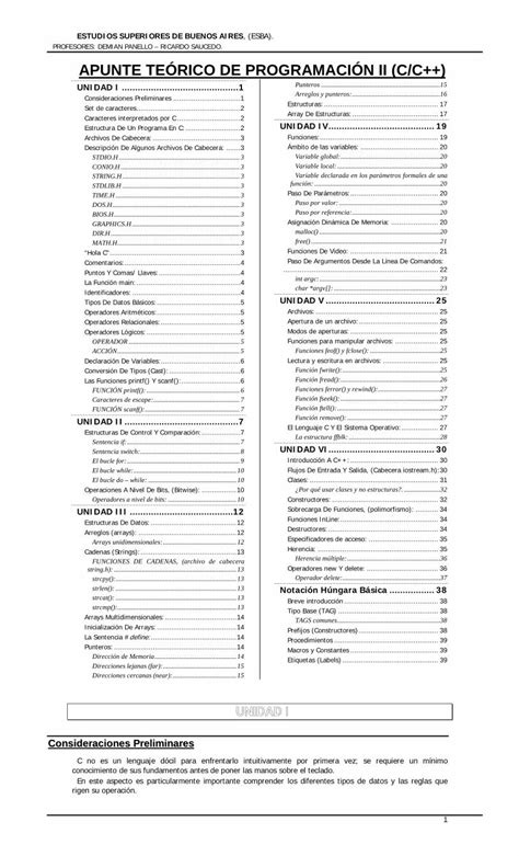 Pdf Apunte De Programaci N Ii Compuclasico Comcompuclasico C