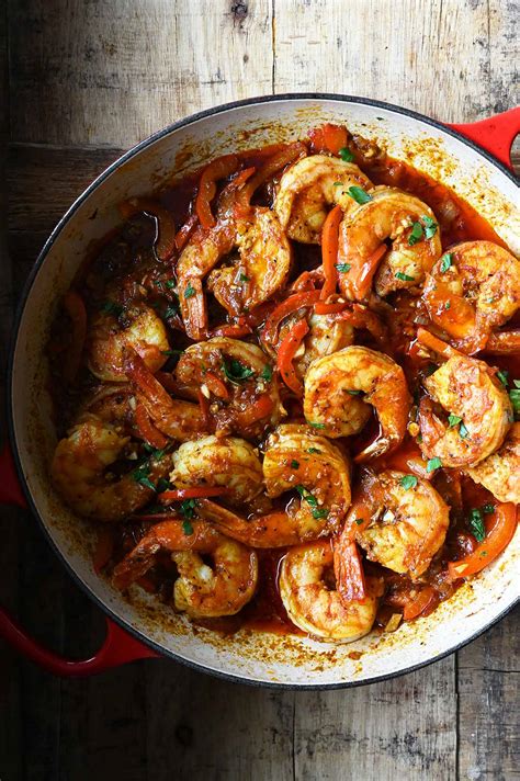 Harissa Shrimp Serving Dumplings