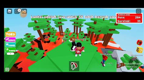 AKU MAIN ROBLOX LAGI GAYS MAIN PERMAIN LANTAY ADALAH LAVA HAH AKU