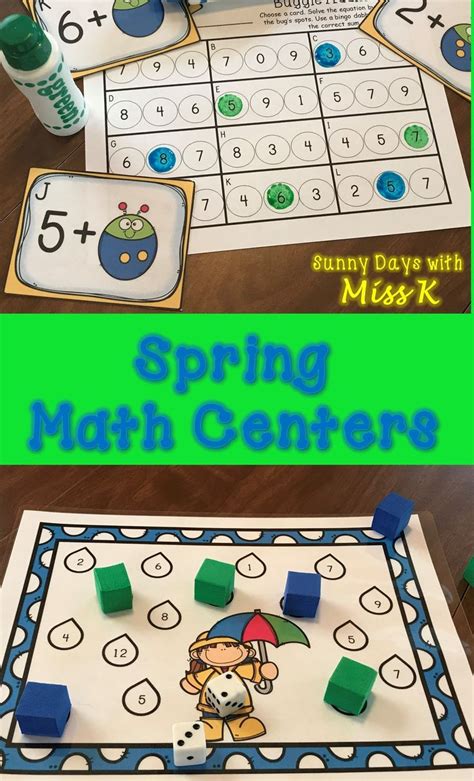 Spring Activities Kindergarten Literacy And Math Centers 40f