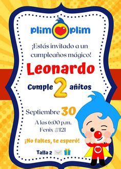 Ideas De Plim Plim Invitaciones De Payaso Imprimibles Feliz