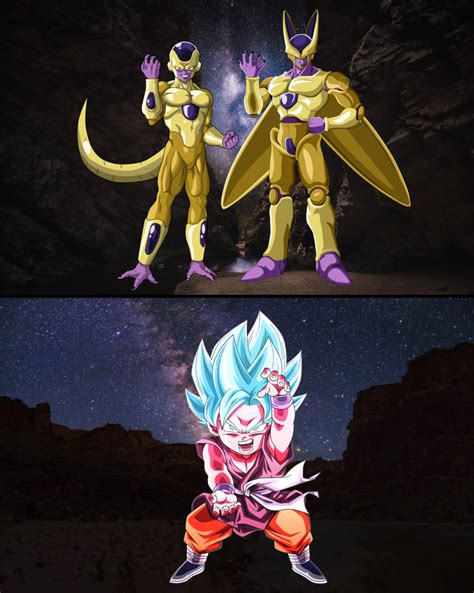 Golden Freezer Y Golden Cell Vs Goku Ssb By 3d4d On Deviantart