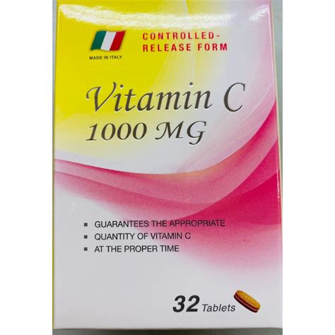 合心康 維他命C 1000 長效緩釋錠 32錠 義大利原裝進口 緩釋劑型 C 1000mg 蝦皮購物