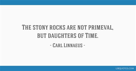 The stony rocks are not primeval, but daughters of Time.