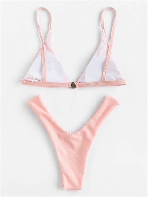 Triangle Beach Bikini Set SheIn Sheinside