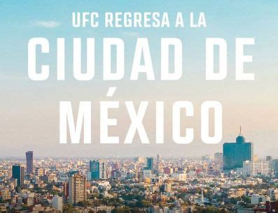 UFC en México 2024 Cuándo es precios de los boletos y quiénes pelean