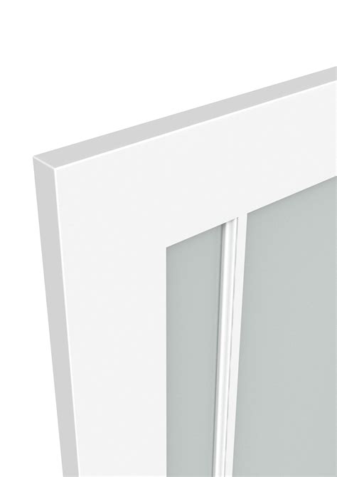 1981x762x35mm 78x30 Lincoln Glazed White Frosted Internal Door