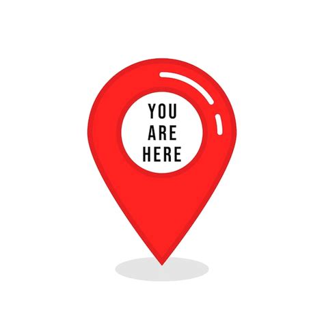 Premium Vector You Are Here Icon Sign Vector Illustration