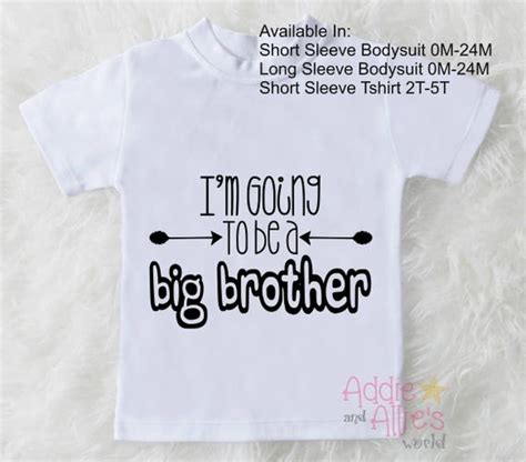 Promoted To Big Brother Shirt Pregnancy Announcement Big