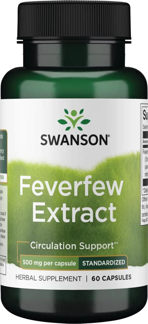 Swanson Feverfew Extract News Prices At Priceplow