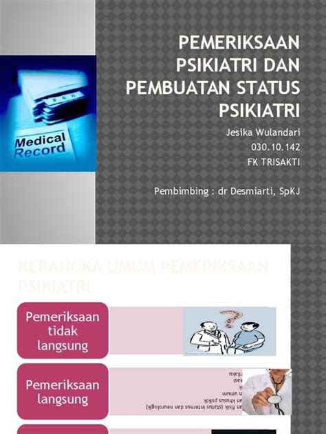 PDF Pemeriksaan Psikiatri Dan Pembuatan Status Psikiatri DOKUMEN TIPS