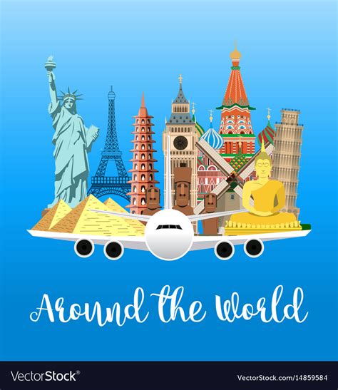 Travel poster explore world Royalty Free Vector Image