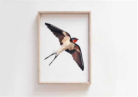 Swallow print, Swallow illustration, Swallow art, New Zealand swallow ...