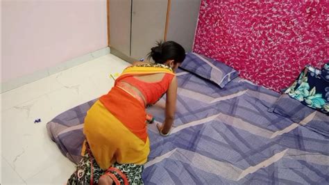 Saree Vlog 12Indian Room House Cleaning Indian Housewife Cleaning