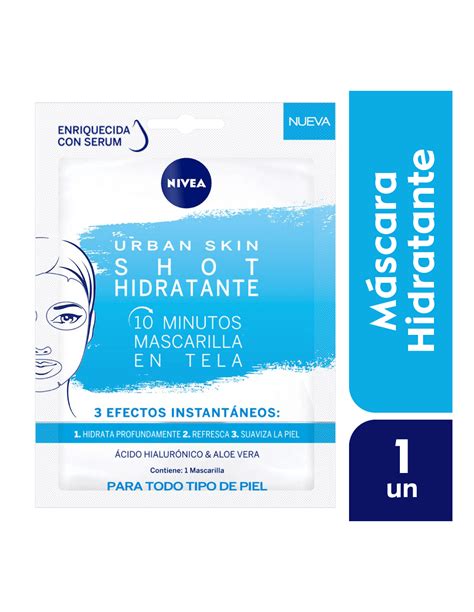 Nivea Mascarilla En Tela Minutos Urban Skin Shot Hidratante En