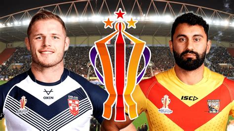 England Vs Papua New Guinea Rugby League World Cup 2022 Quarter Final