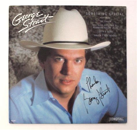 George Strait Signed Autograph Album Vinyl Record Something Special w ...