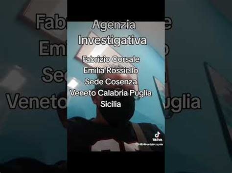 Agenzia Investigativa Fabrizio Corsale Emilia Rossiello Sede Cosenza