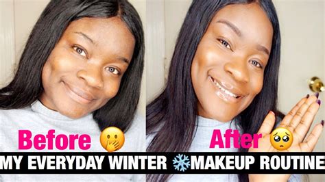 CHIT GRWM MY SIMPLE EVERYDAY WINTER MAKEUP ROUTINE FOR DARK CHOCOLATE