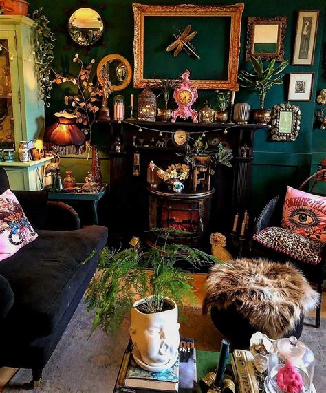 Maximalist Living Room Maximalist Home Dark Maximalist Decor Dark