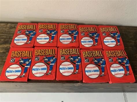 1983 DONRUSS BASEBALL Factory Sealed Red Packs Lot Of 10 Sandberg Gwynn